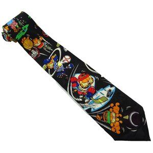 Garfield Sports Tie Funny Necktie Hockey Baseball Basektball